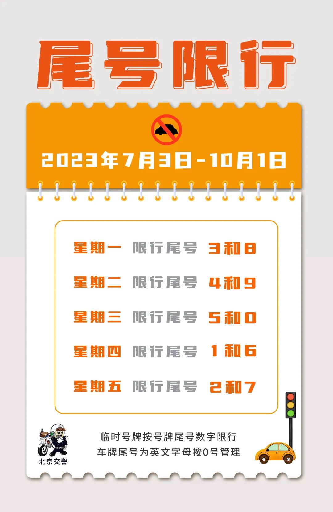 2023年高峰時(shí)段限行措施_限行_北京車(chē)牌尾號(hào)限行時(shí)間