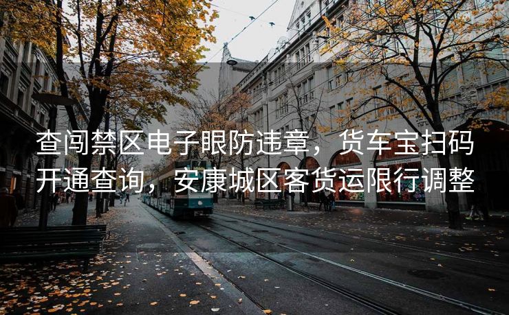 查闖禁區(qū)電子眼防違章，貨車寶掃碼開通查詢，安康城區(qū)客貨運(yùn)限行調(diào)整