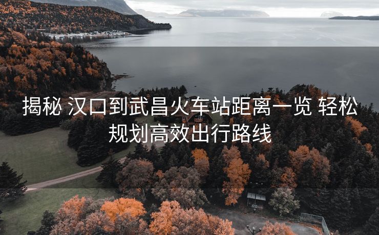 揭秘 漢口到武昌火車站距離一覽 輕松規(guī)劃高效出行路線 揭秘 漢口到武昌火車站距離一覽 輕松規(guī)劃高效出行路線